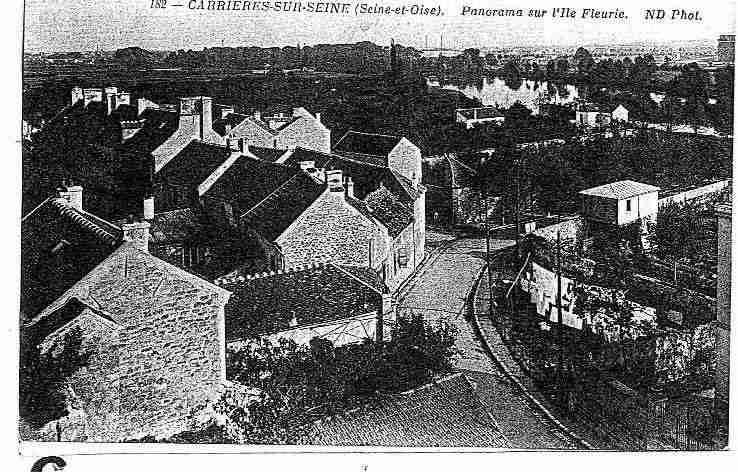 Ville de CARRIERESSSEINE, carte postale ancienne