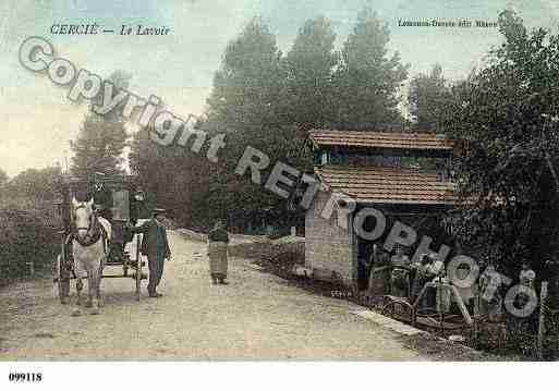 Ville de CERCIE, carte postale ancienne