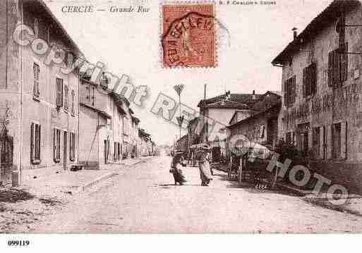 Ville de CERCIE, carte postale ancienne