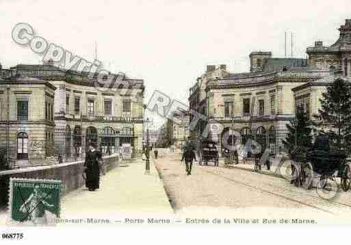 Ville de CHALONSSURMARNE, carte postale ancienne