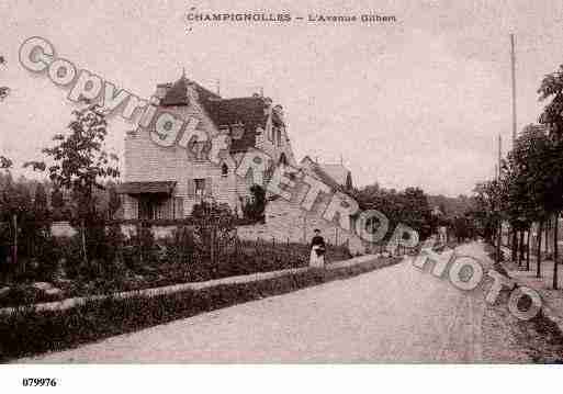 Ville de CHAMPIGNOLLES, carte postale ancienne