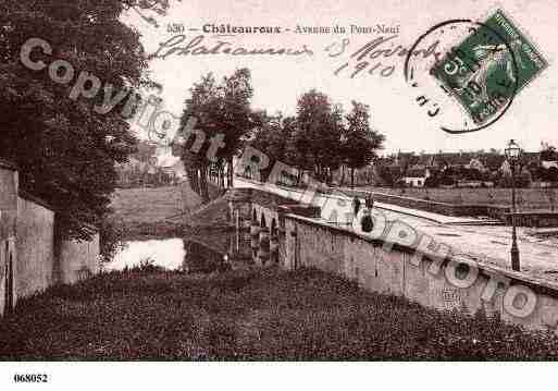 Ville de CHATEAUROUX, carte postale ancienne