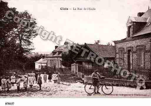 Ville de CLAIS, carte postale ancienne