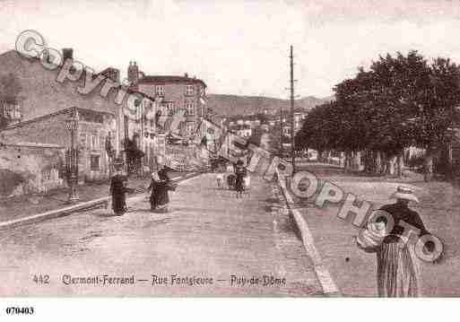 Ville de CLERMONTFERRAND, carte postale ancienne