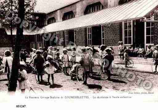 Ville de COURCHELETTES, carte postale ancienne