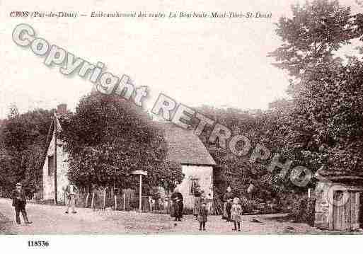 Ville de CROS, carte postale ancienne