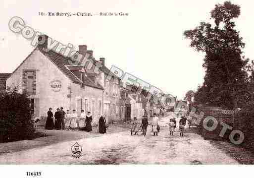 Ville de CULAN, carte postale ancienne