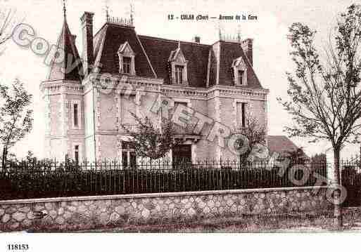 Ville de CULAN, carte postale ancienne