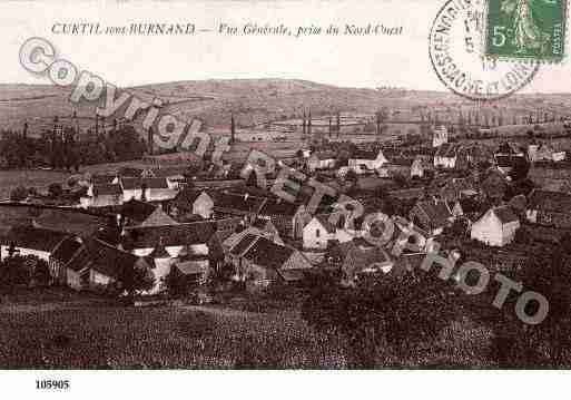 Ville de CURTILSOUSBURNAND, carte postale ancienne