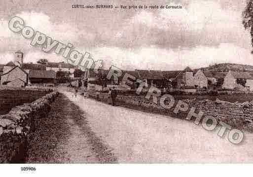 Ville de CURTILSOUSBURNAND, carte postale ancienne Ville de CURTILSOUSBURNAND, carte postale ancienne