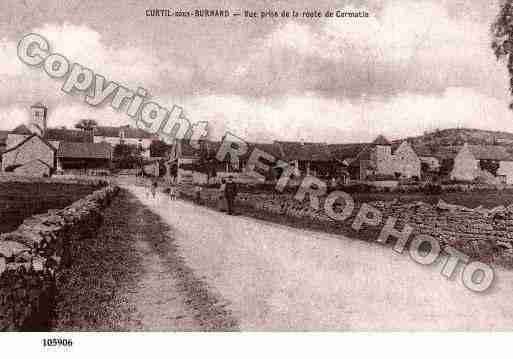 Ville de CURTILSOUSBURNAND, carte postale ancienne