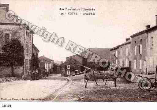 Ville de CUTRY, carte postale ancienne