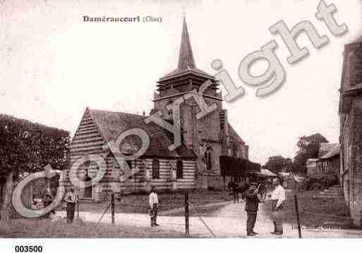 Ville de DAMERAUCOURT, carte postale ancienne