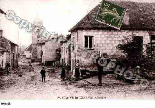 Ville de FONTAINELESCLERVAL, carte postale ancienne