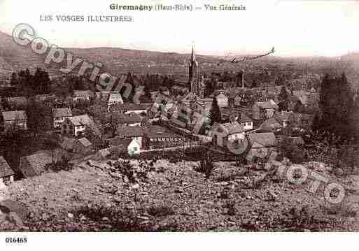 Ville de GIROMAGNY, carte postale ancienne