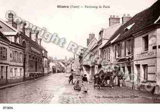 Ville de GISORS, carte postale ancienne