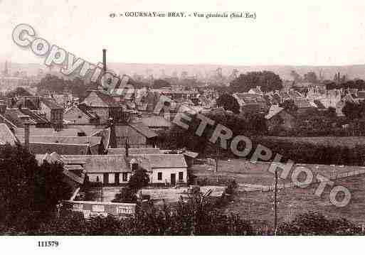 Ville de GOURNAYENBRAY, carte postale ancienne