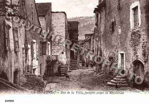 Ville de ISPAGNAC, carte postale ancienne