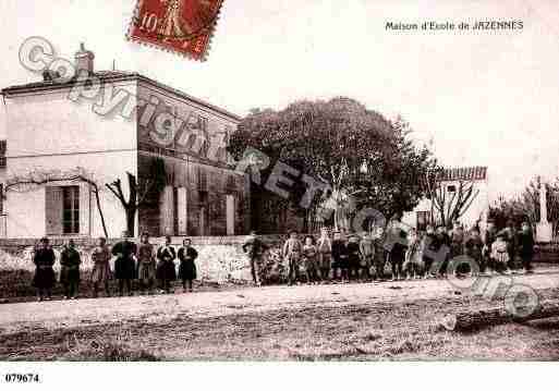 Ville de JAZENNES, carte postale ancienne