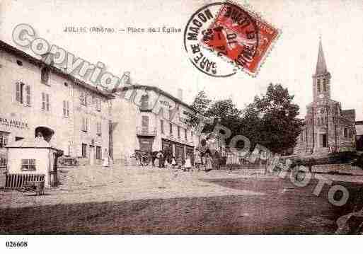 Ville de JULLIE, carte postale ancienne