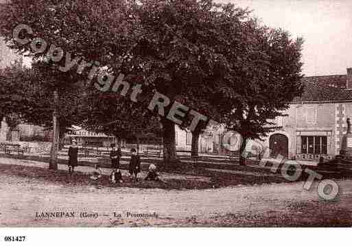 Ville de LANNEPAX, carte postale ancienne