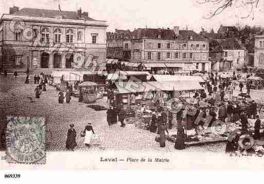 Ville de LAVAL, carte postale ancienne