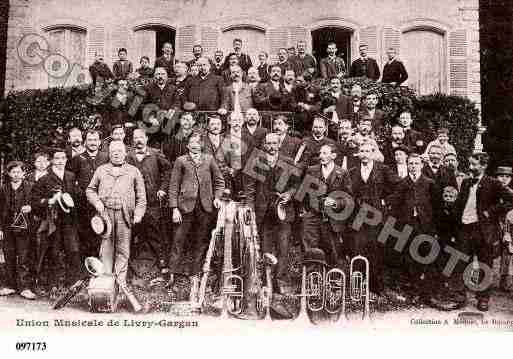 Ville de LIVRYGARGAN, carte postale ancienne