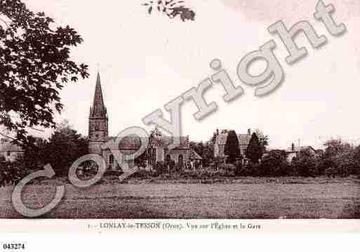 Ville de LONLAYLETESSON, carte postale ancienne