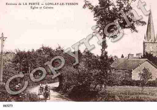 Ville de LONLAYLETESSON, carte postale ancienne