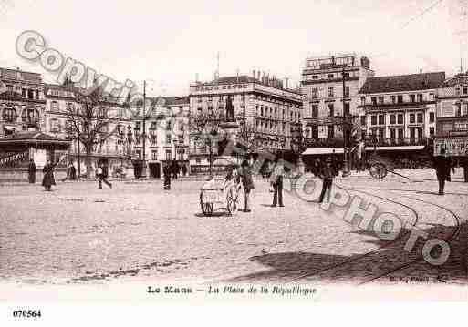 Ville de MANS(LE), carte postale ancienne