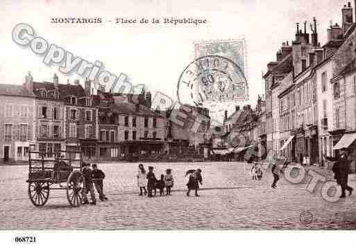 Ville de MONTARGIS, carte postale ancienne
