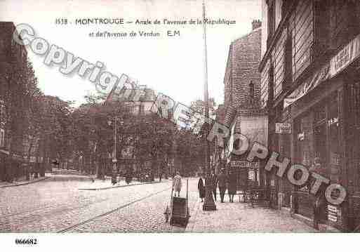 Ville de MONTROUGE, carte postale ancienne