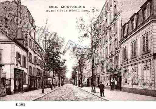 Ville de MONTROUGE, carte postale ancienne