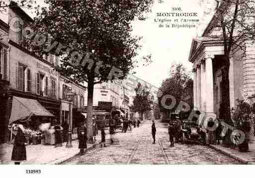 Ville de MONTROUGE, carte postale ancienne