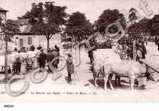 Ville de MOULINS, carte postale ancienne