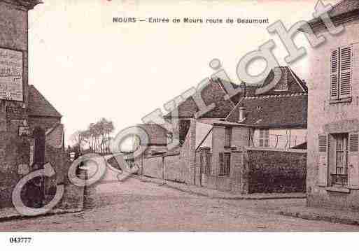 Ville de MOURS, carte postale ancienne