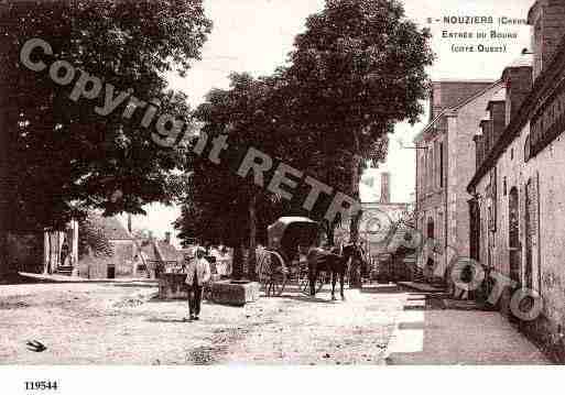 Ville de NOUZIERS, carte postale ancienne