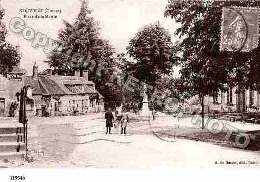 Ville de NOUZIERS, carte postale ancienne