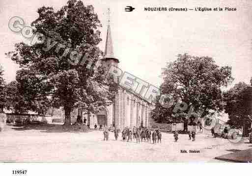 Ville de NOUZIERS, carte postale ancienne