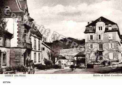 Ville de ORBEY, carte postale ancienne