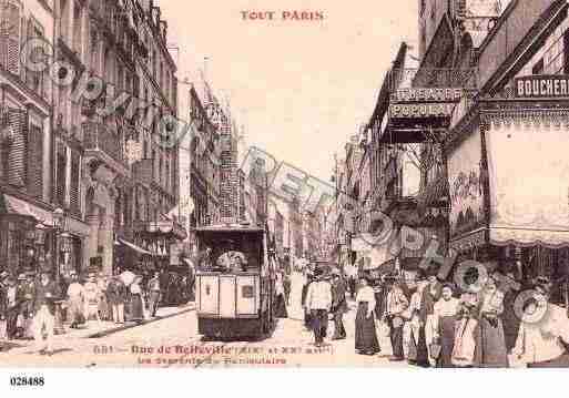 Ville de PARIS19, carte postale ancienne