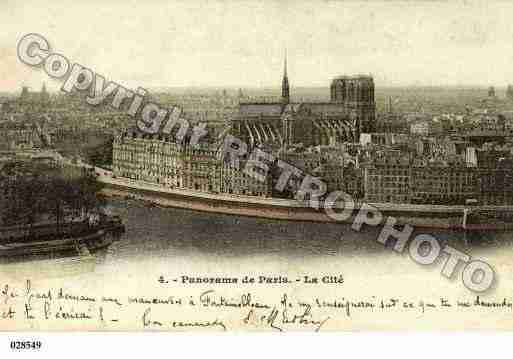 Ville de PARIS4, carte postale ancienne