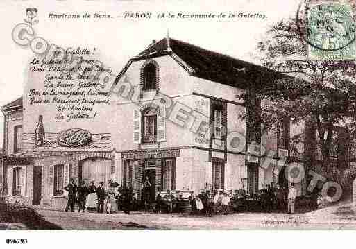 Ville de PARON, carte postale ancienne