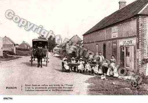 Ville de PARON, carte postale ancienne