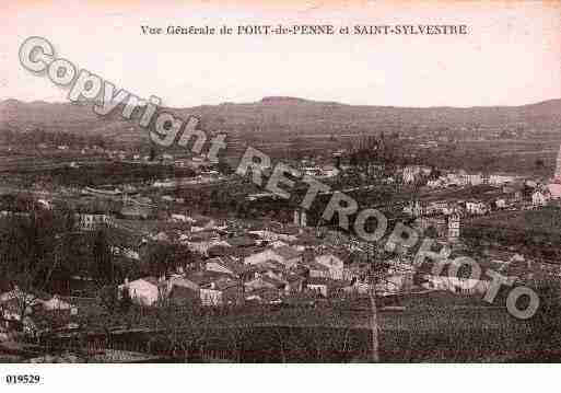 Ville de PENNED'AGENAIS, carte postale ancienne