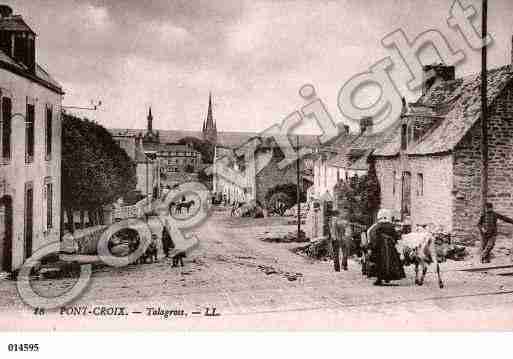 Ville de PONTCROIX, carte postale ancienne