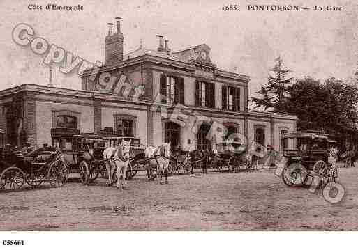 Ville de PONTORSON, carte postale ancienne