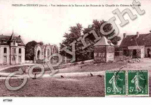 Ville de PRESLESETTHIERNY, carte postale ancienne