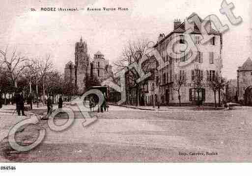 Ville de RODEZ, carte postale ancienne