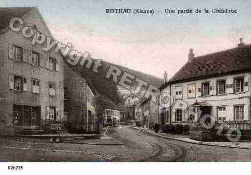 Ville de ROTHAU, carte postale ancienne